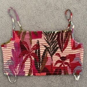 Vibrant Tropical Crop Top